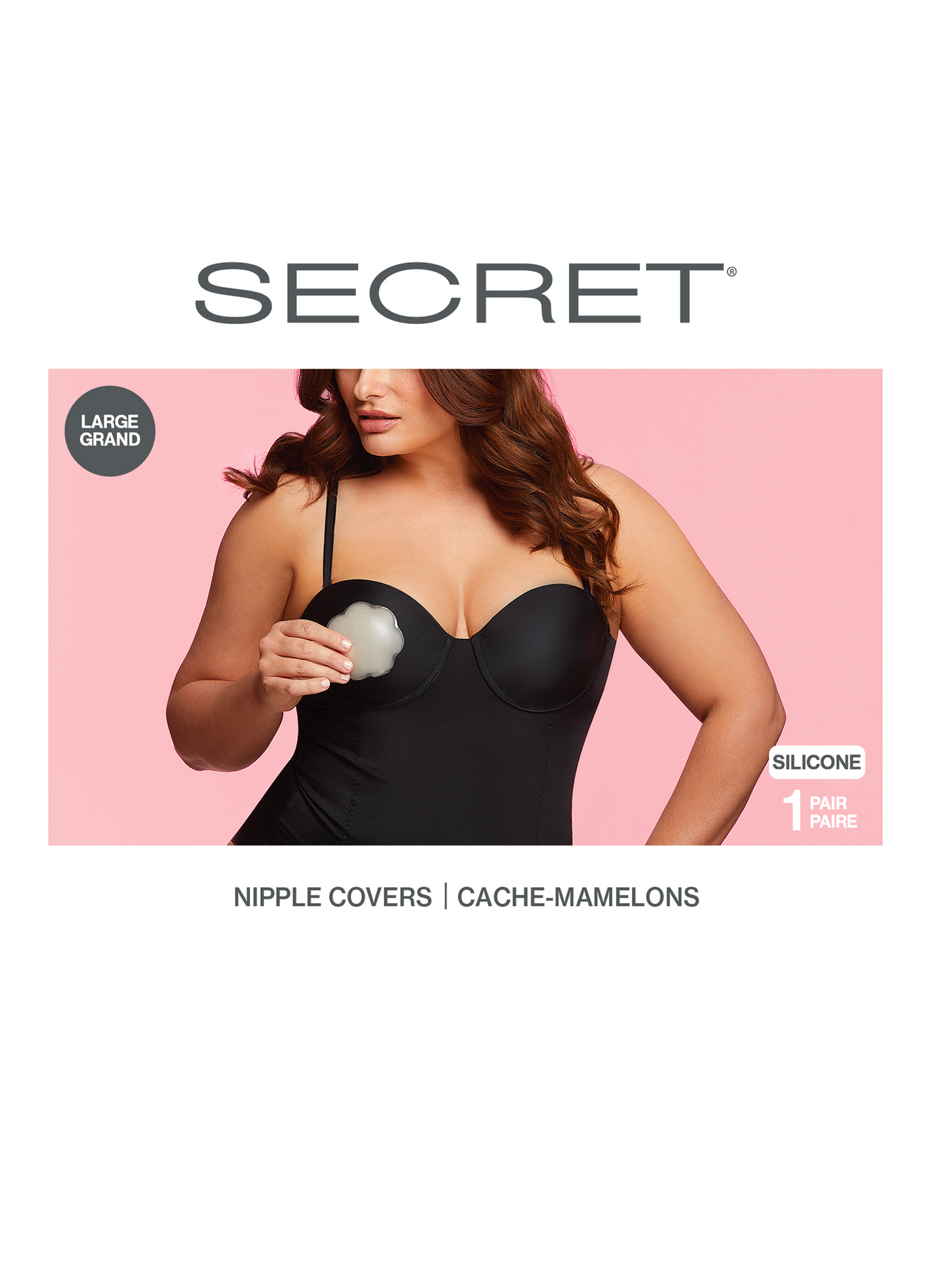 SECRET® Large Silicone Nipple Covers - 1 Pair