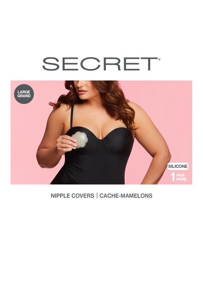 SECRET® Large Silicone Nipple Covers - 1 Pair