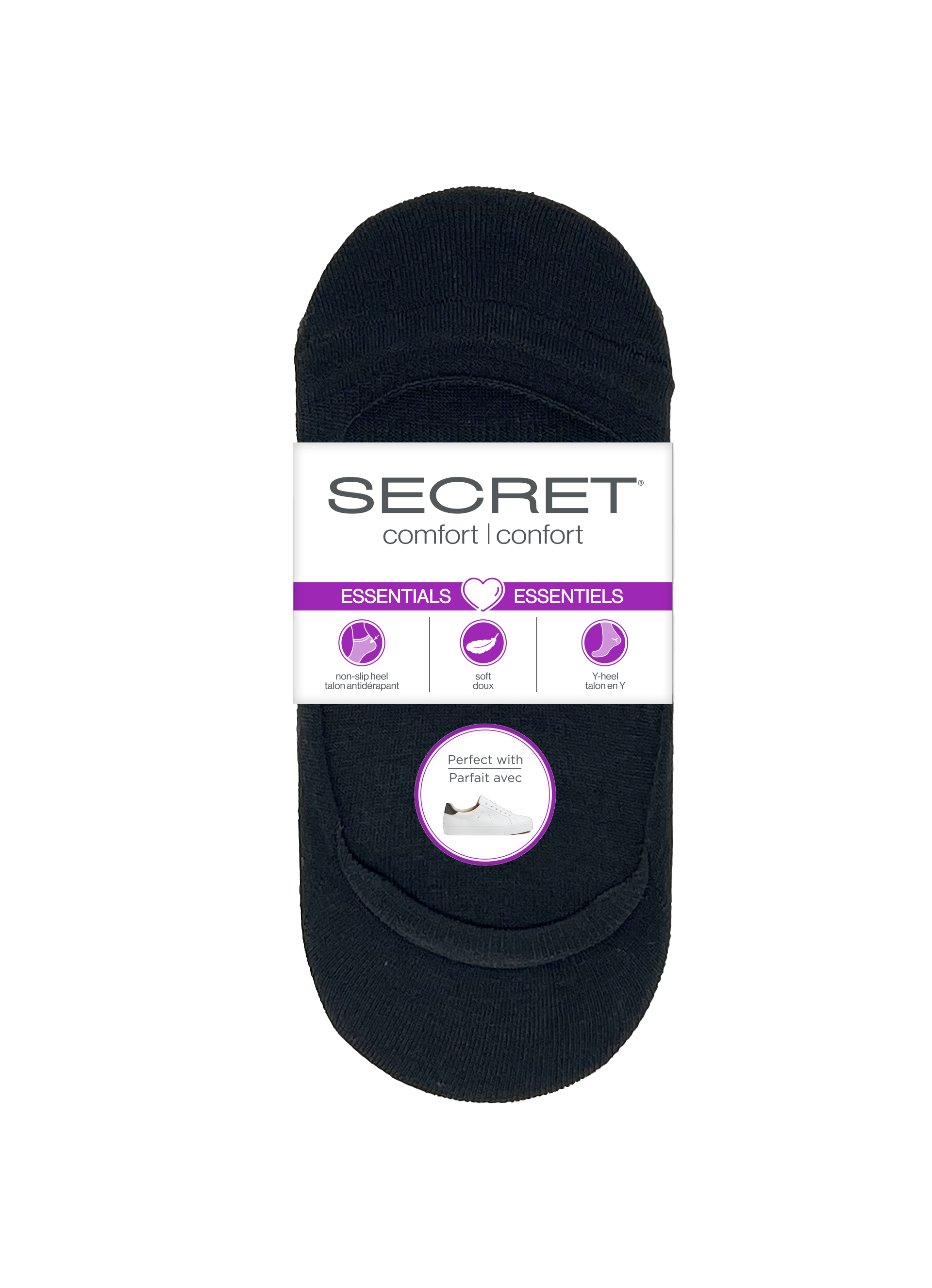 SECRET® Comfort Essentials Low Cut Sneaker Foot Cover - 3 Pairs