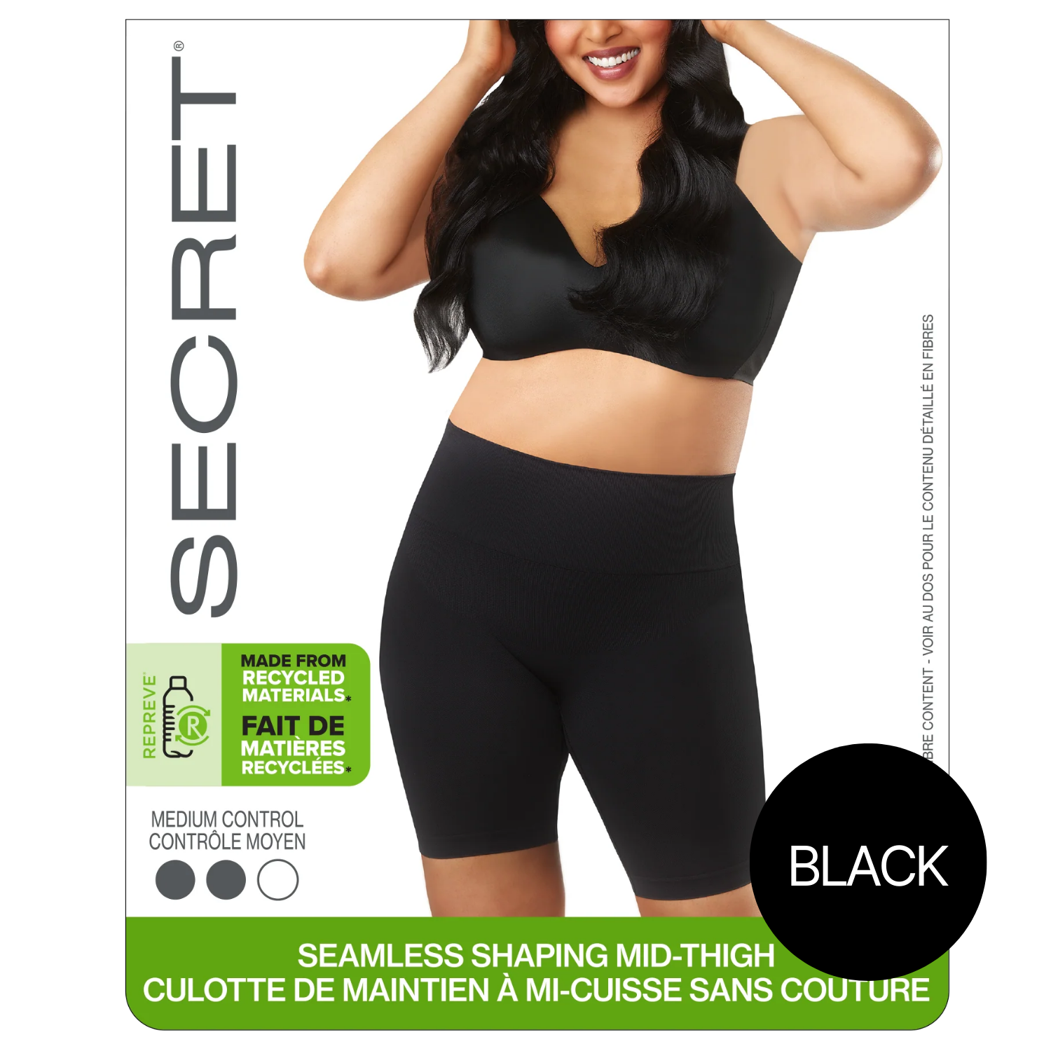 Mi-cuisse gainante sans couture SECRET® - 1 paire