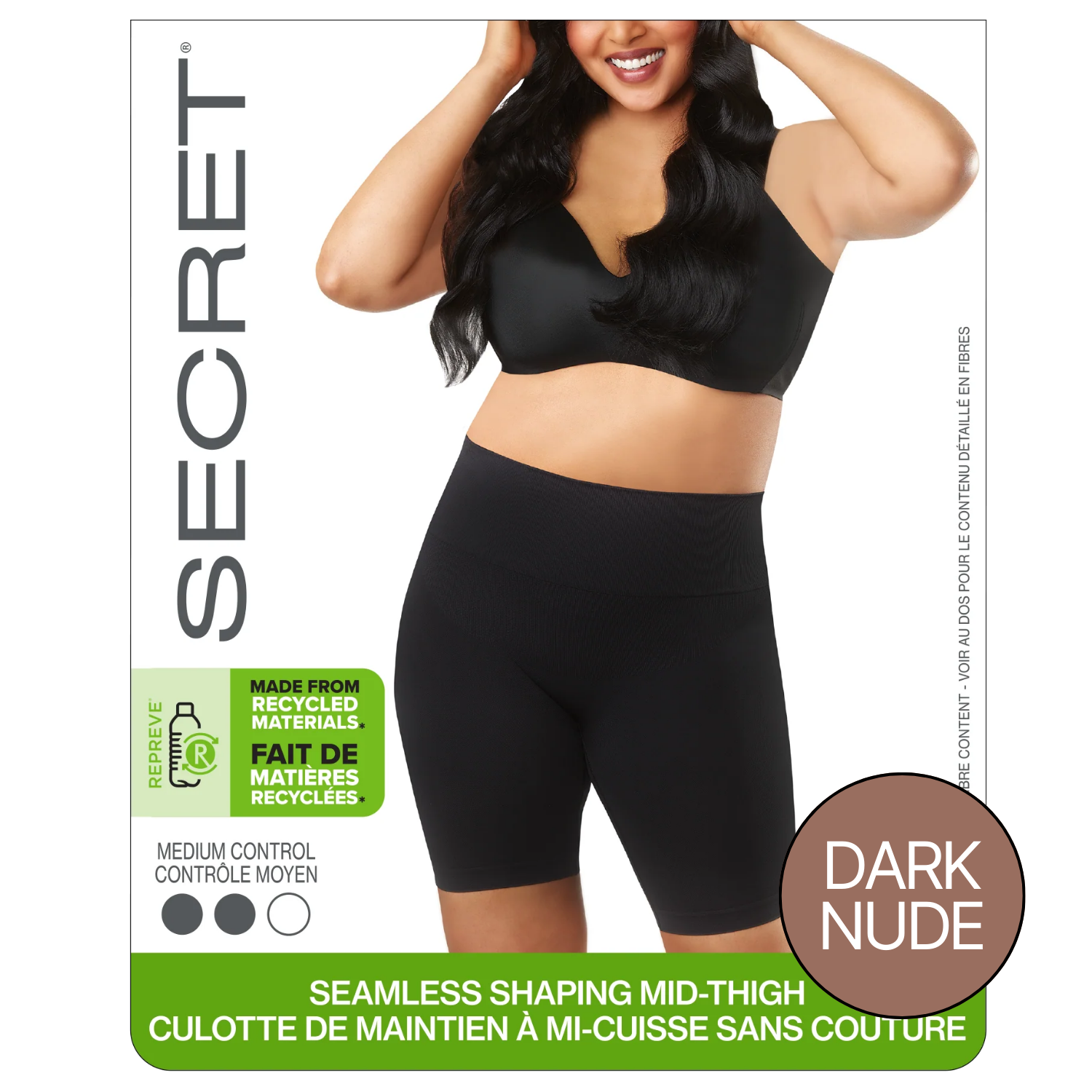 Mi-cuisse gainante sans couture SECRET® - 1 paire